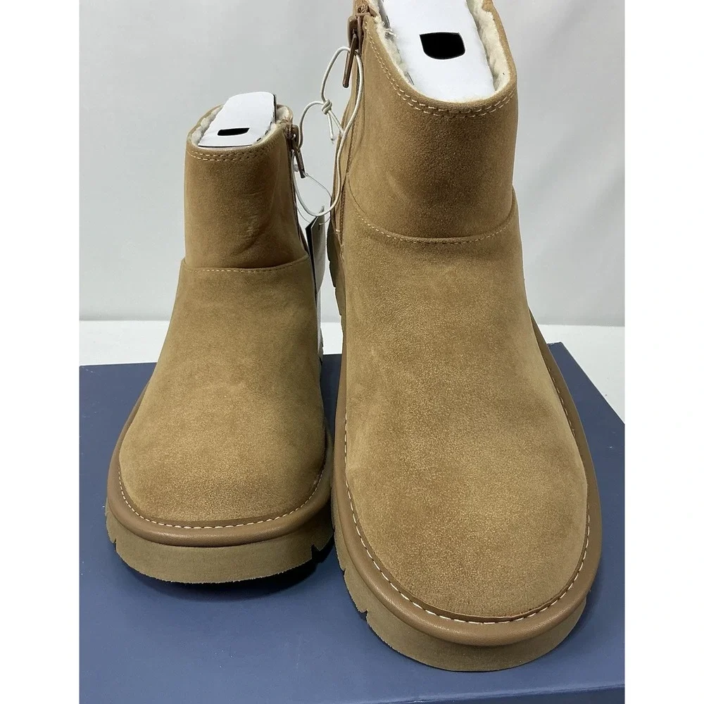 Universal Thread Women's‎ Tan May Suede Booties with Memory Foam Insole NWT SZ 8